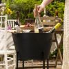 Black Beverage Tub with Stand & Tray by Twine Living