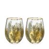 Woodland Stemless Wine Glass Set by Twine