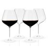 Reserve Inez Crystal Burgundy Glasses Viski