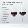 Angled Crystal Bordeaux Glasses by Viski & Decanter