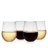 Vino Stemless Red Wine Glass by True set of 4