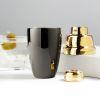 Deco Heavyweight Cocktail Shaker in Black & Gold Viski