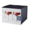 Raye Angled Crystal Coupe Glasses Viski