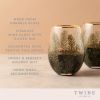 Woodland Stemless Wine Glass Set by Twine