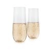 Flexi: Stemless Champagne Flute Set