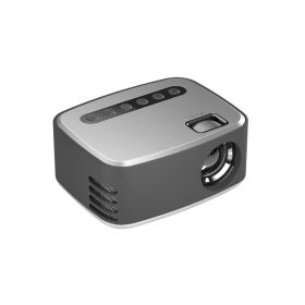 Mini Mini Projector Home Portable 1080P HD Small Projector (Option: Silver-US)