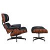 Large Version Genuine Leather Lounge Chair Club Seat Armchair Ottoman 8 Layer Plywood Frame Living Room Furniture