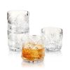 Deco Beau Crystal Lowball Tumblers Viski